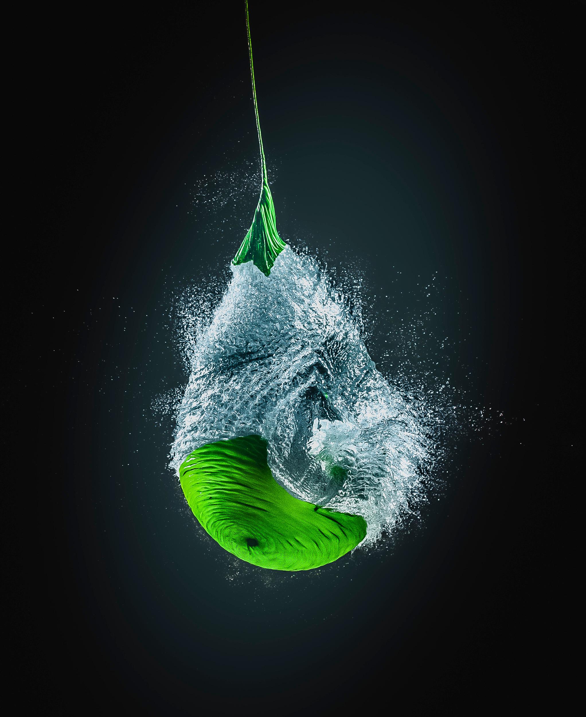 Explosion Ballon, eau