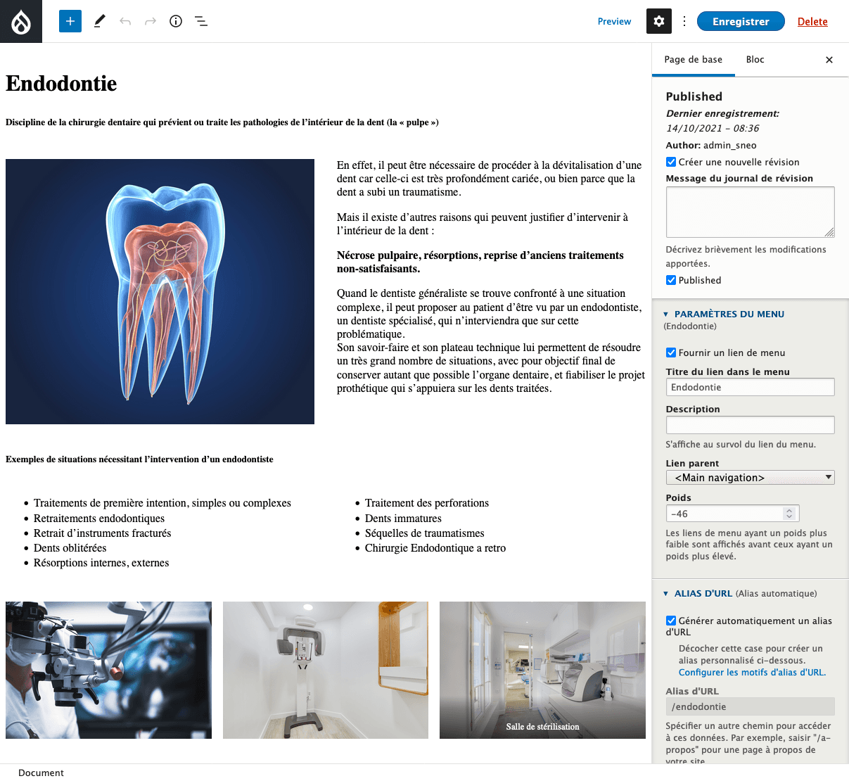 Des contenus modifiables facilement