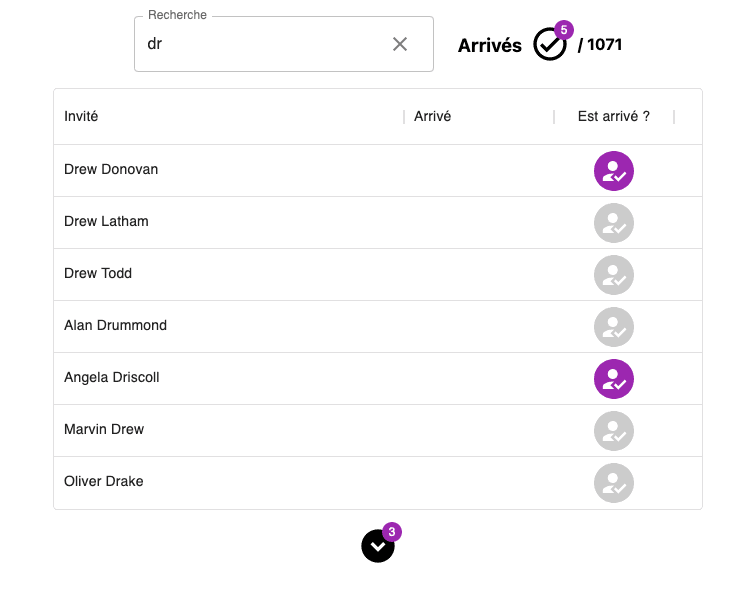 Application web Checkin en NextJs