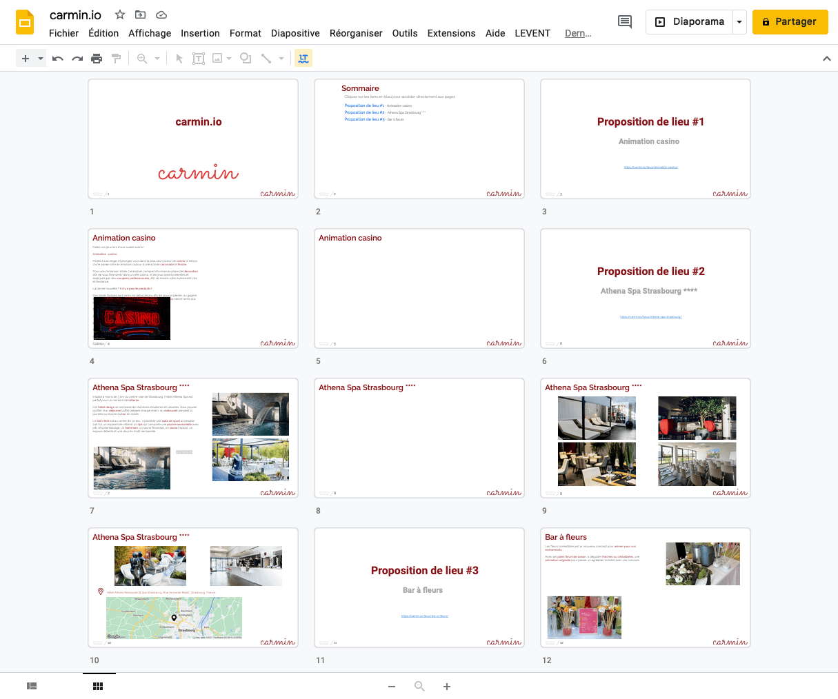 Module Google Slides