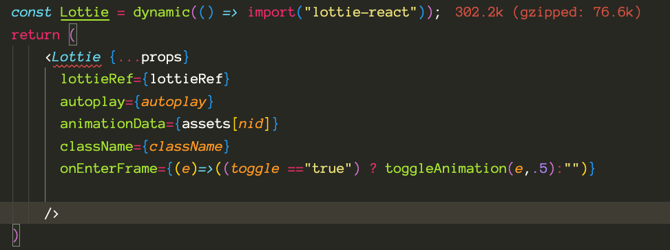 Type error: 'Component' cannot be used as a JSX component.