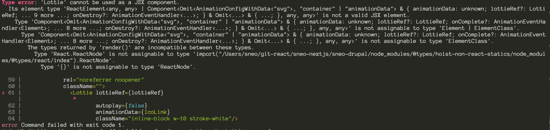 Nextjs - Cannot be used as a JSX component Nextjs - Cannot be used as a JSX component